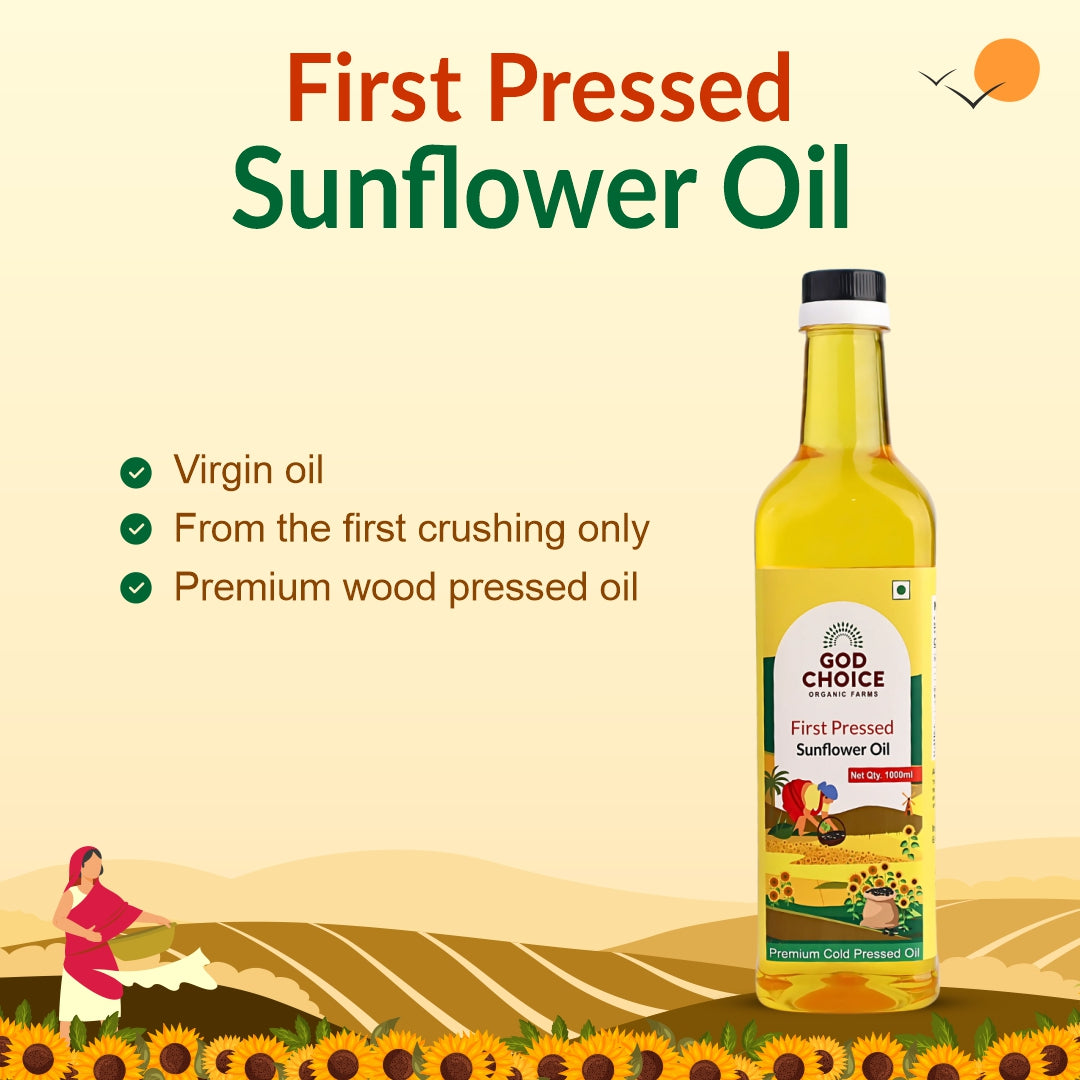 Sunflower Oil | Cold Pressed | Single-Filtered