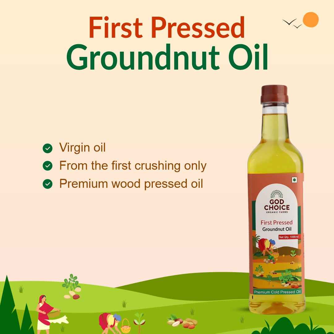 Groundnut Oil | First Pressed | Single-Filtered