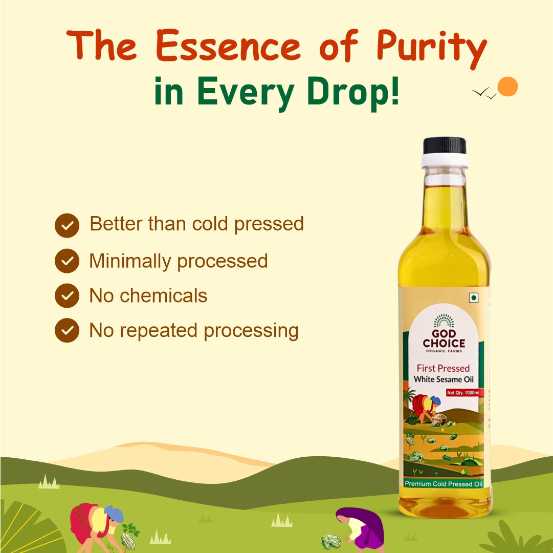 White Sesame Oil |Cold Pressed | Single-Filtered