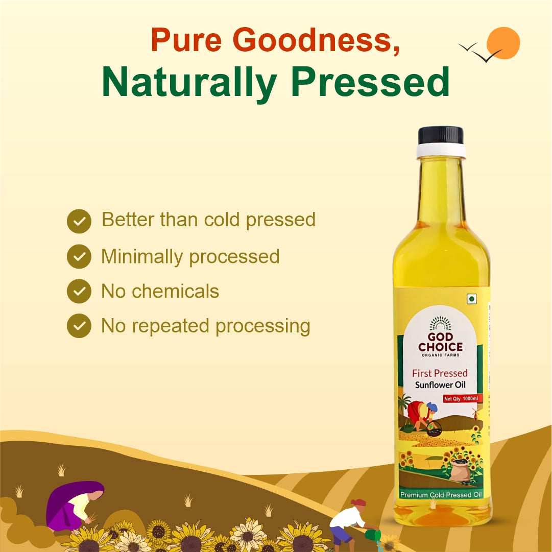Sunflower Oil | Cold Pressed | Single-Filtered