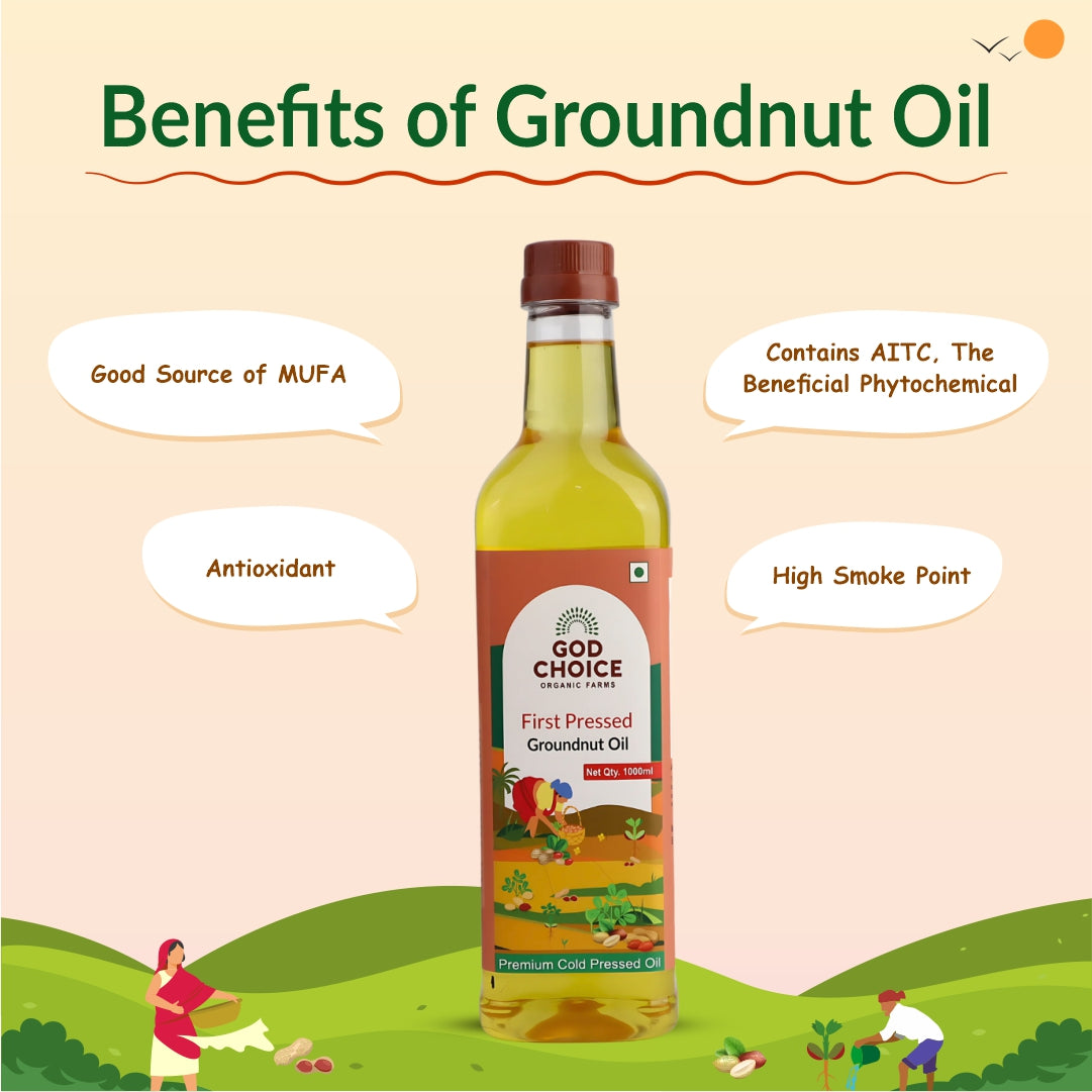Groundnut Oil | First Pressed | Single-Filtered
