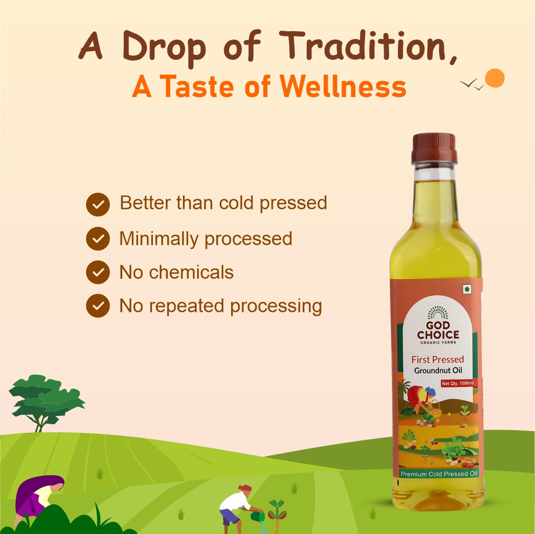 Groundnut Oil | First Pressed | Single-Filtered