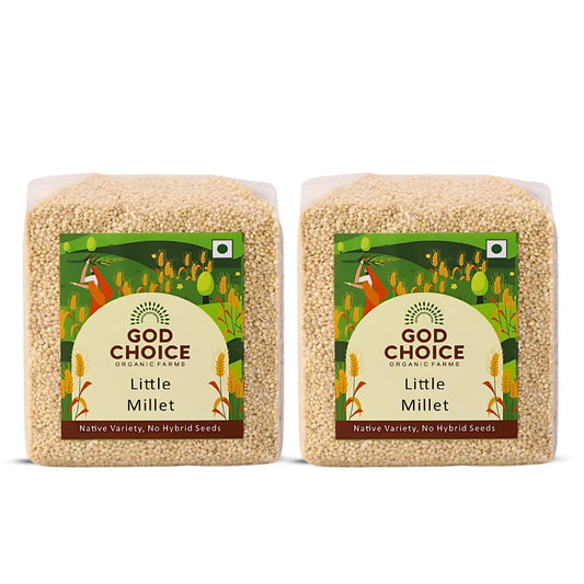 Little Millet (1 KG) | Unpolished | Low GI | Native seeds | Vacuum packed