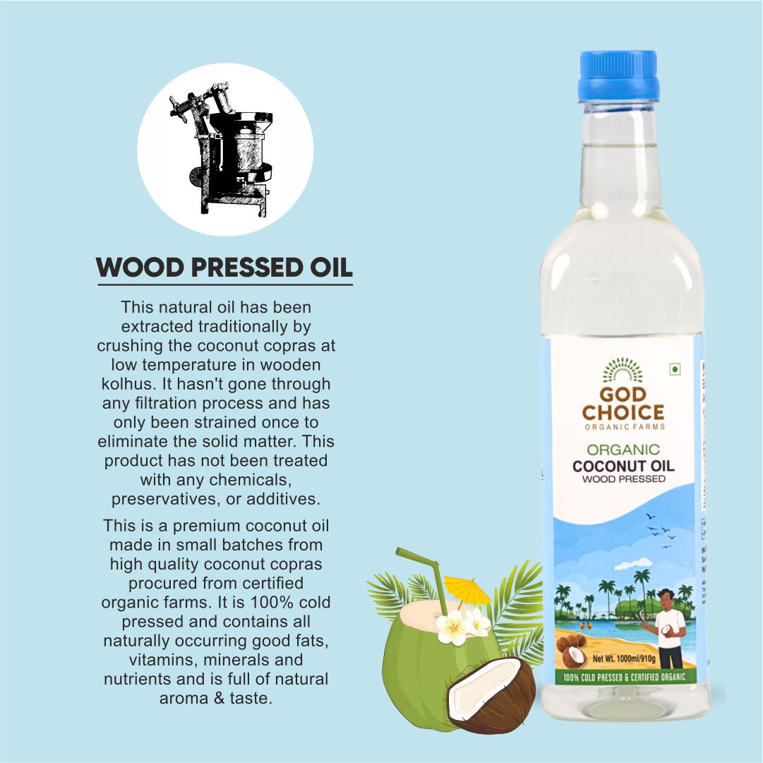 Organic Coconut wood pressed Oil
