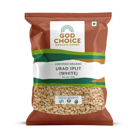 White Urad Dal Split  | Certified Organic | Unpolished | Pesticides Free