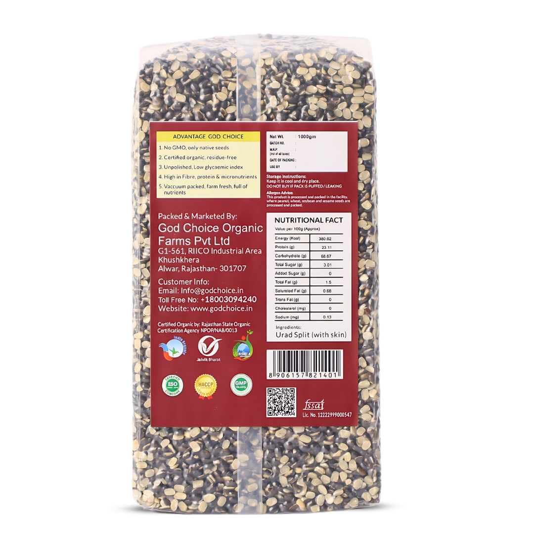 Urad Split | Certified Organic 