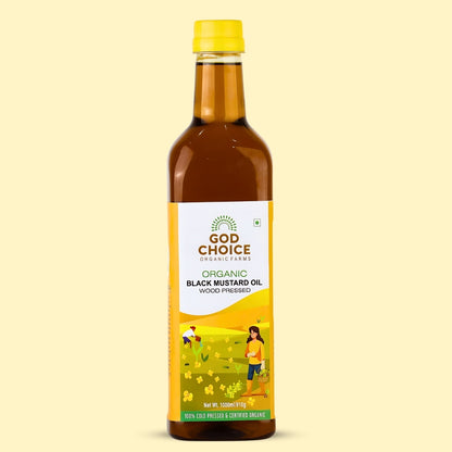 Organic Black Mustard Oil | Wood Pressed |Single-Filtered