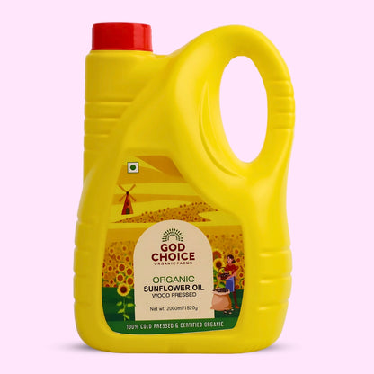 Organic Sunflower Oil | Wood Pressed | Single-Filtered