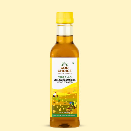 Organic Yellow Mustard Oil | Wood Pressed | Single-Filtered