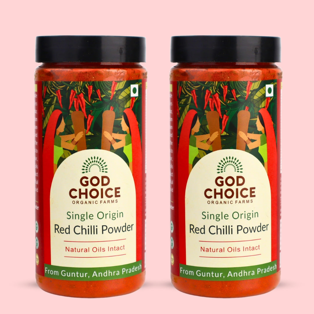 Red Chilli Powder | Single Origin | No Additives (Pack of 2)