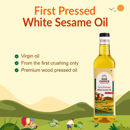 White Sesame Oil  |Cold Pressed | Single-Filtered