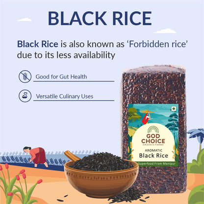 Black Rice(1KG) | Native seeds | Vacuum packed