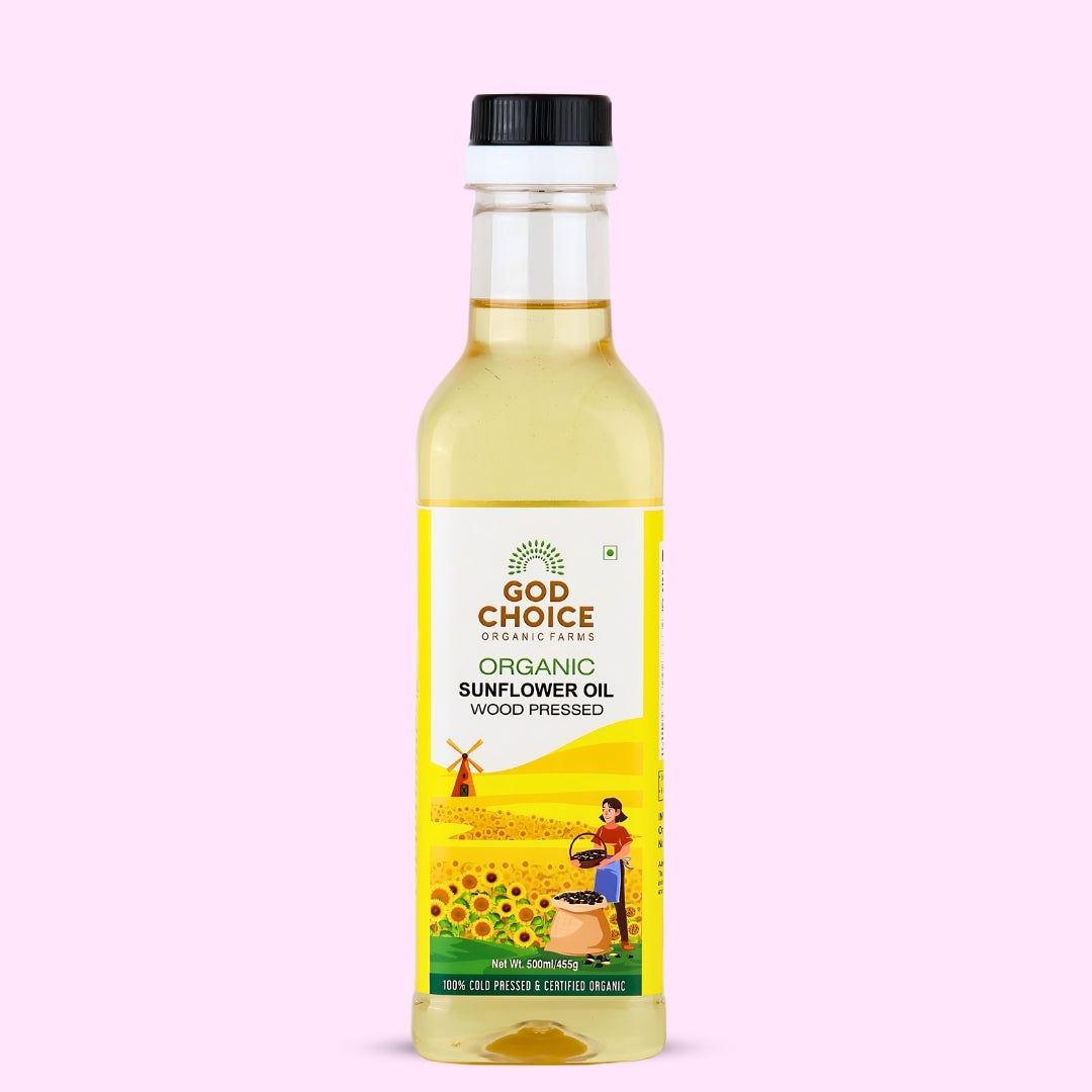 Organic Sunflower Oil | Wood Pressed | Single-Filtered