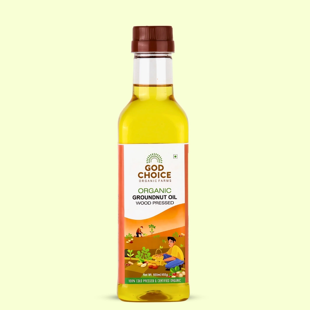 Organic Groundnut Oil| Wood Pressed |Single-Filtered