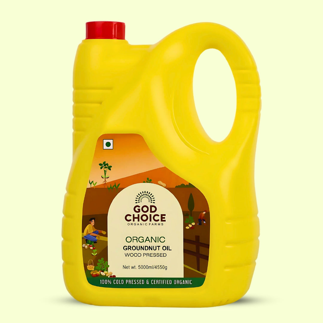 Organic Groundnut Oil| Wood Pressed |Single-Filtered