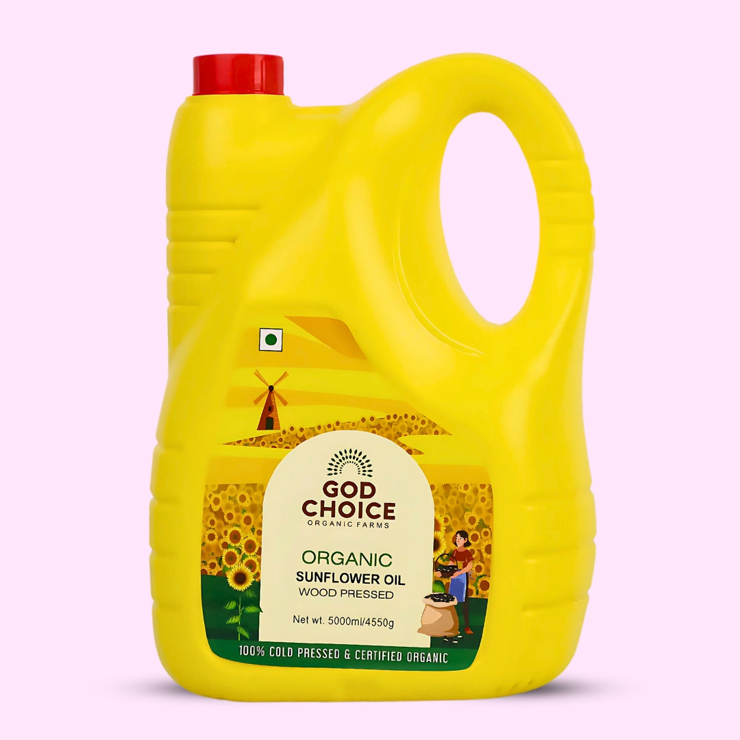 Organic Sunflower Oil | Wood Pressed | Single-Filtered