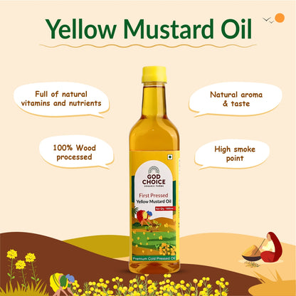 Yellow Mustard Oil | First Pressed | Single-Filtered