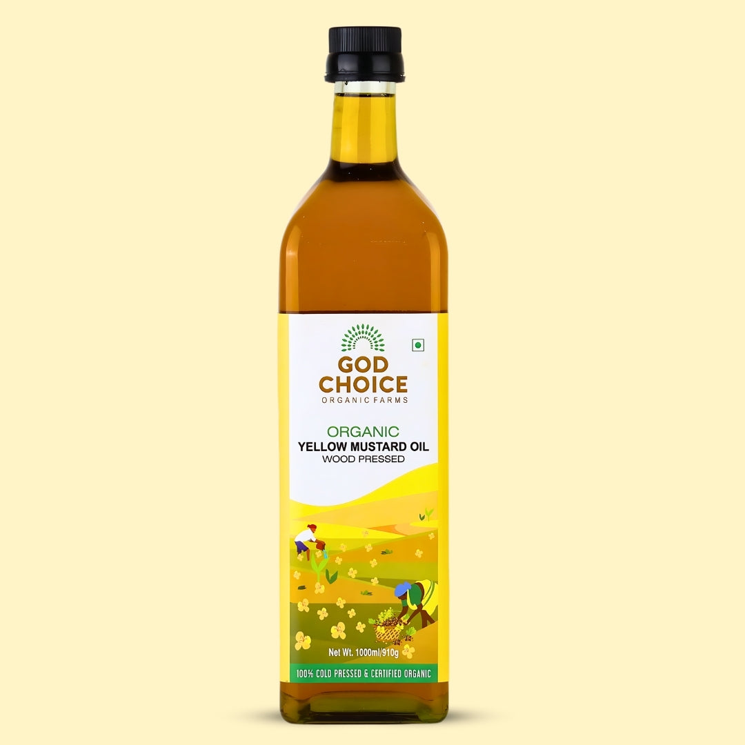 Organic Yellow Mustard Oil | Wood Pressed | Single-Filtered