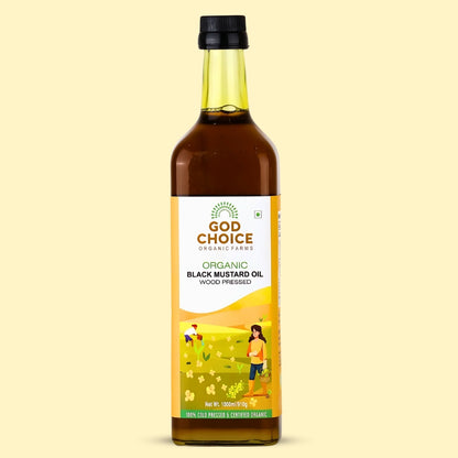 Organic Black Mustard Oil | Wood Pressed |Single-Filtered