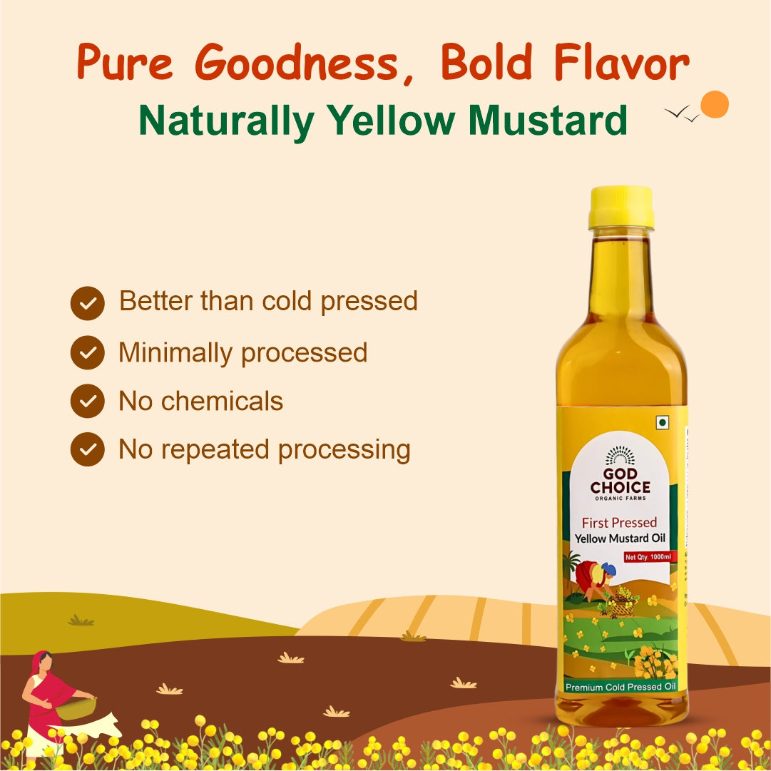Yellow Mustard Oil | First Pressed | Single-Filtered