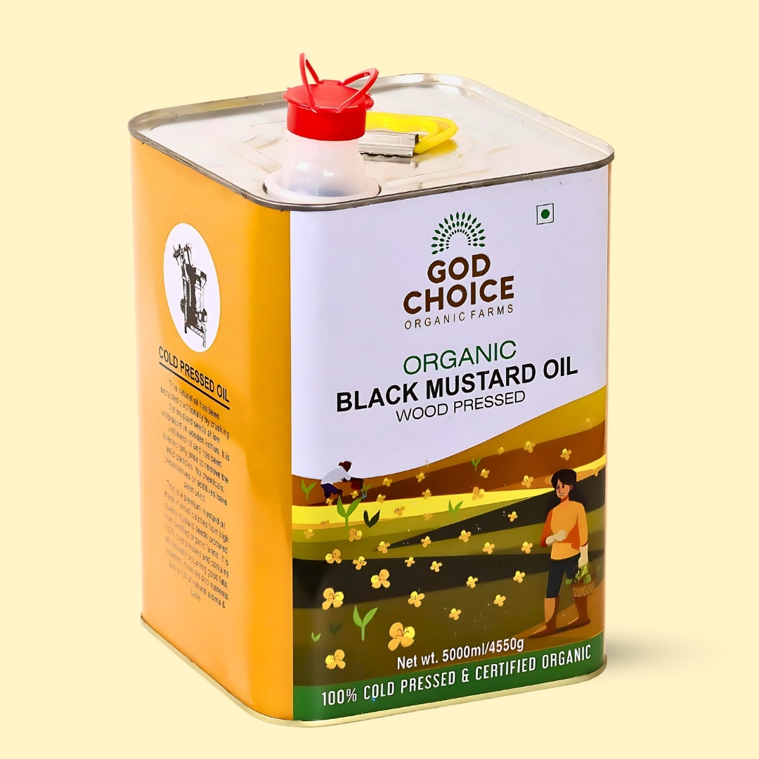 Organic Black Mustard Oil | Wood Pressed |Single-Filtered