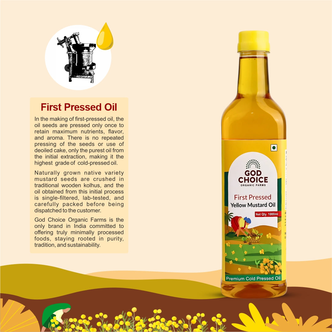Yellow Mustard Oil | First Pressed | Single-Filtered