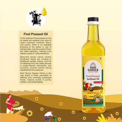 Sunflower Oil | Cold Pressed | Single-Filtered