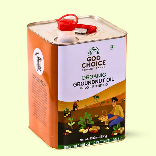 Organic Groundnut Oil| Wood Pressed |Single-Filtered