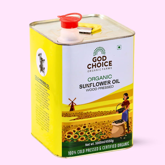 Organic Sunflower Oil | Wood Pressed | Single-Filtered