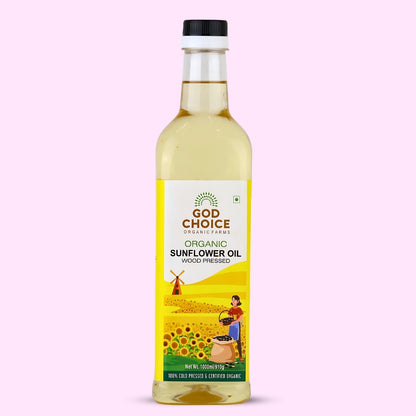 Organic Sunflower Oil | Wood Pressed | Single-Filtered