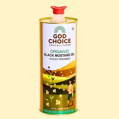 Organic Black Mustard Oil | Wood Pressed |Single-Filtered