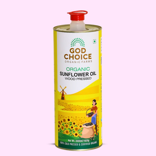 Organic Sunflower Oil | Wood Pressed | Single-Filtered