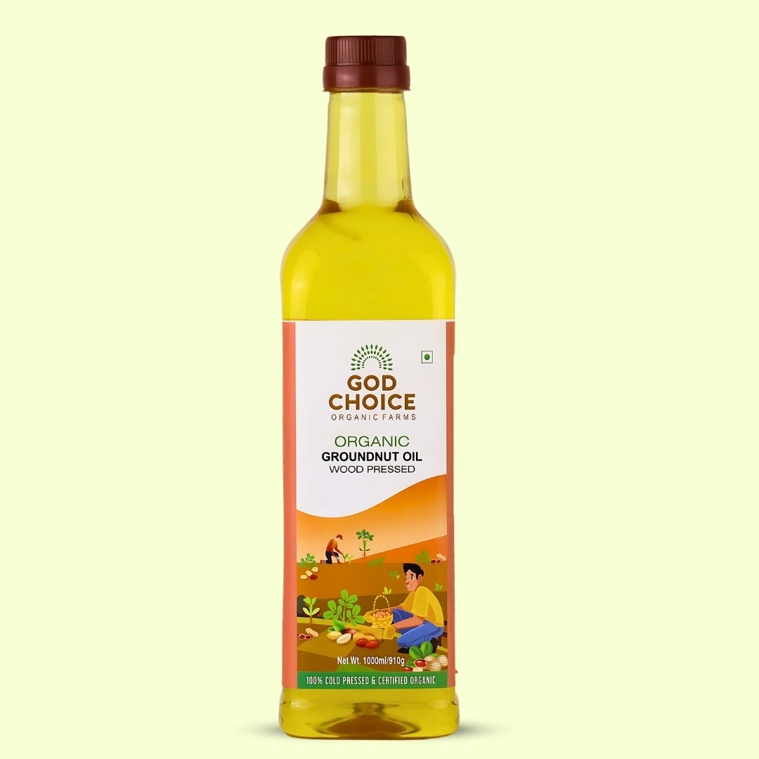 Organic Groundnut Oil| Wood Pressed |Single-Filtered