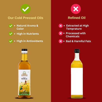 White Sesame Oil | Wood pressed | Single-Filtered