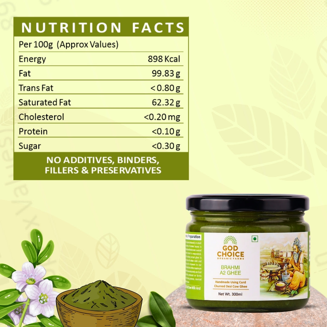 Brahmi A2 Ghee Nutrition Facts