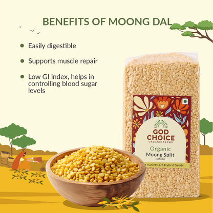 Moong Dal Split | Unpolished | Vacuum Packed