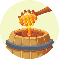 Raw eucalyptus honey icon