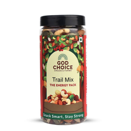 Trail Mix 250g | 5 in 1 Superfoods | Almond | Cashews | Cranberries | Pumpkin Seeds | Candid Amla | High Protein | Fibre-Rich