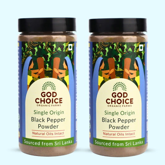 Black Pepper Powder | Single Origin | No Additives (Pack of 2)