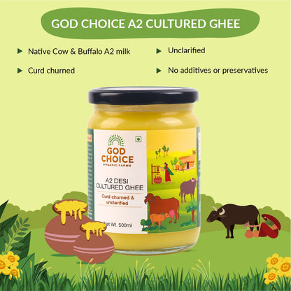 A2 Cultured Ghee | Curd Churned