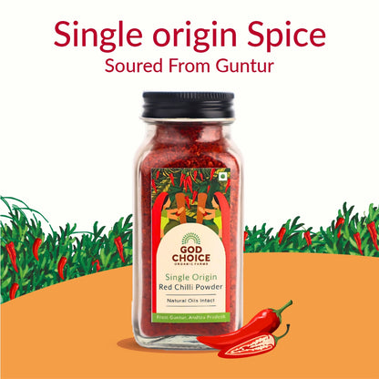 Red Chilli Powder | Single Origin | No Additives (Pack of 2)