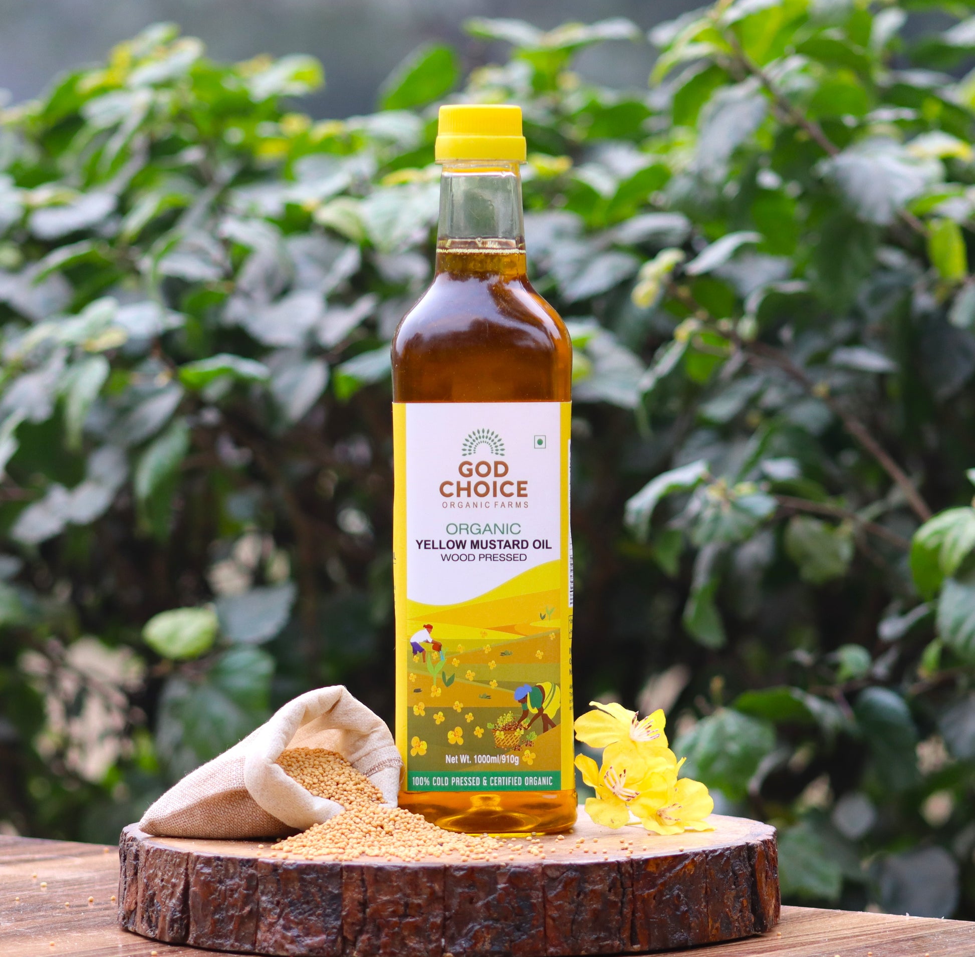 Organic Yellow Mustard Oil | Wood Pressed | Single-Filtered